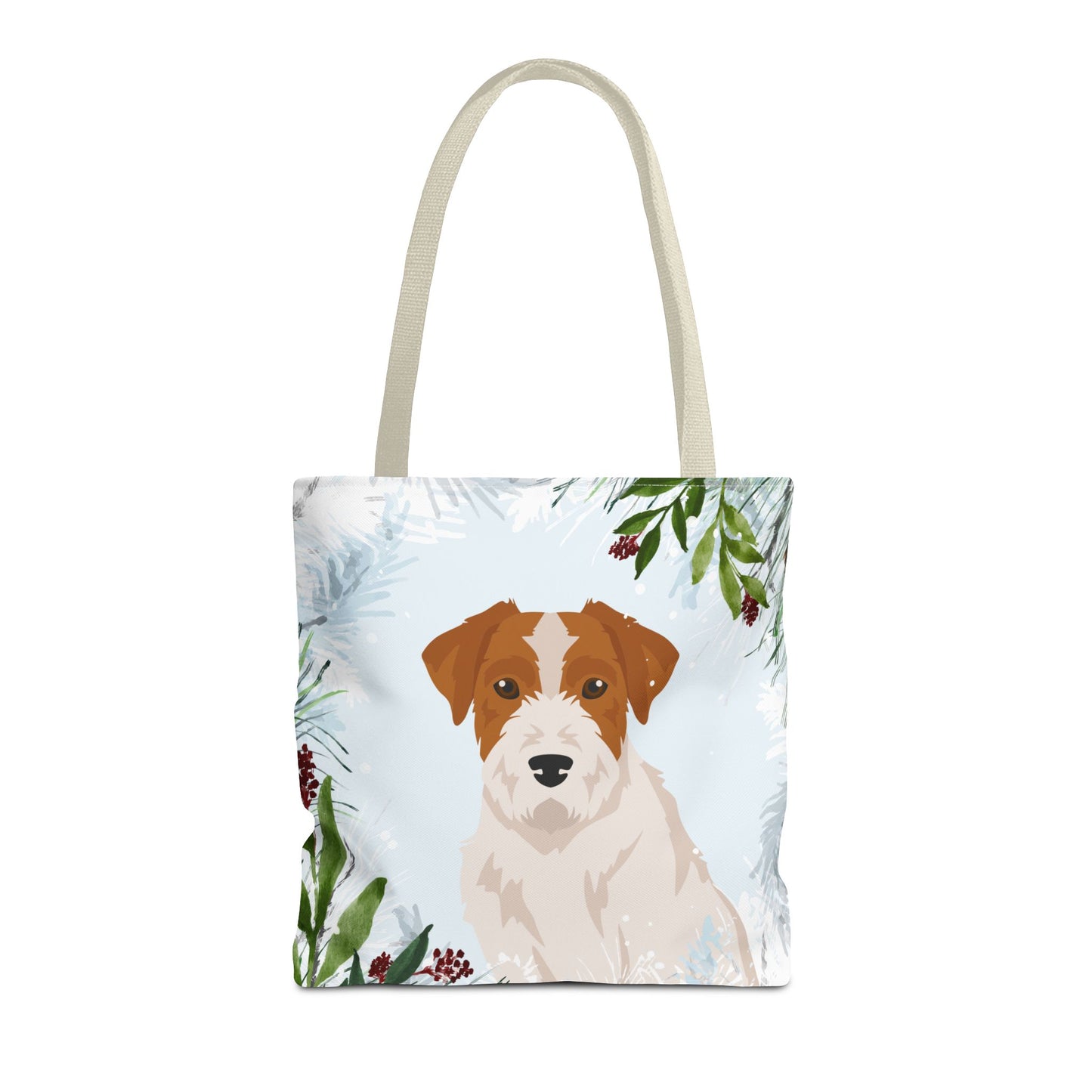 Jack Russell terrier Dog Christmas Holiday Tote Bag 16x16