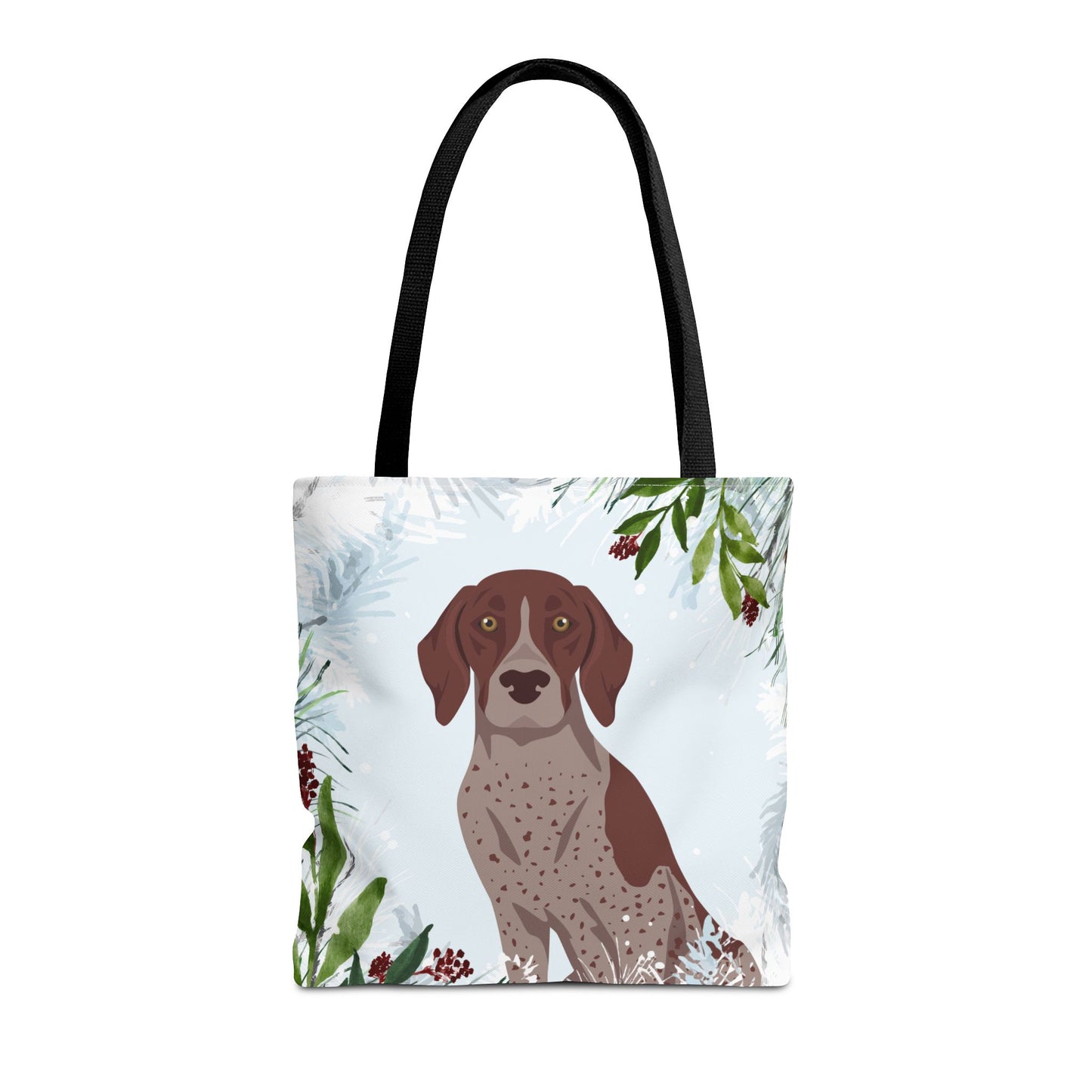 German Shorthaired Pointer Dog Christmas Holiday Tote Bag 16x16