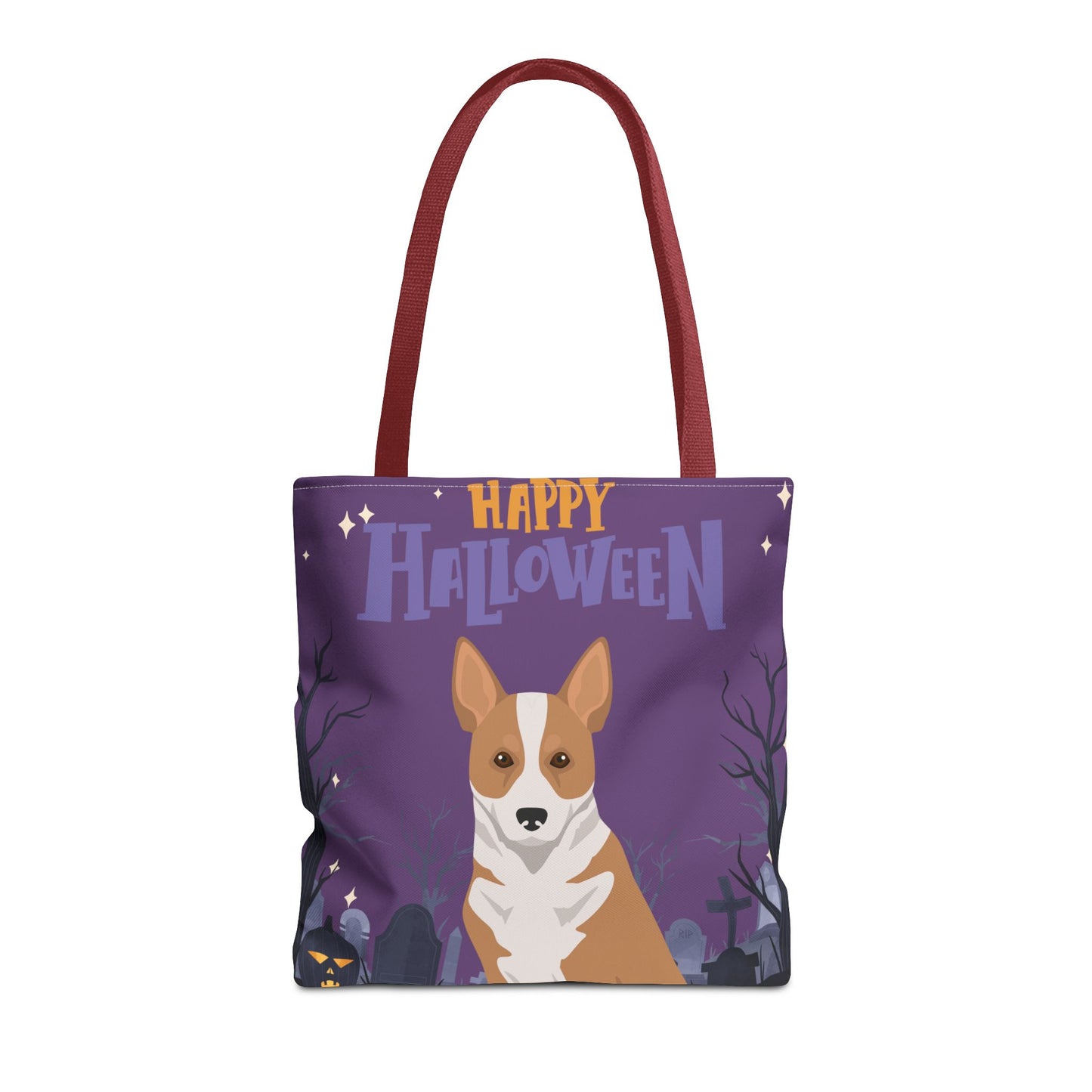 Canaan Dog Dog Happy Halloween Tote Bag 16x16