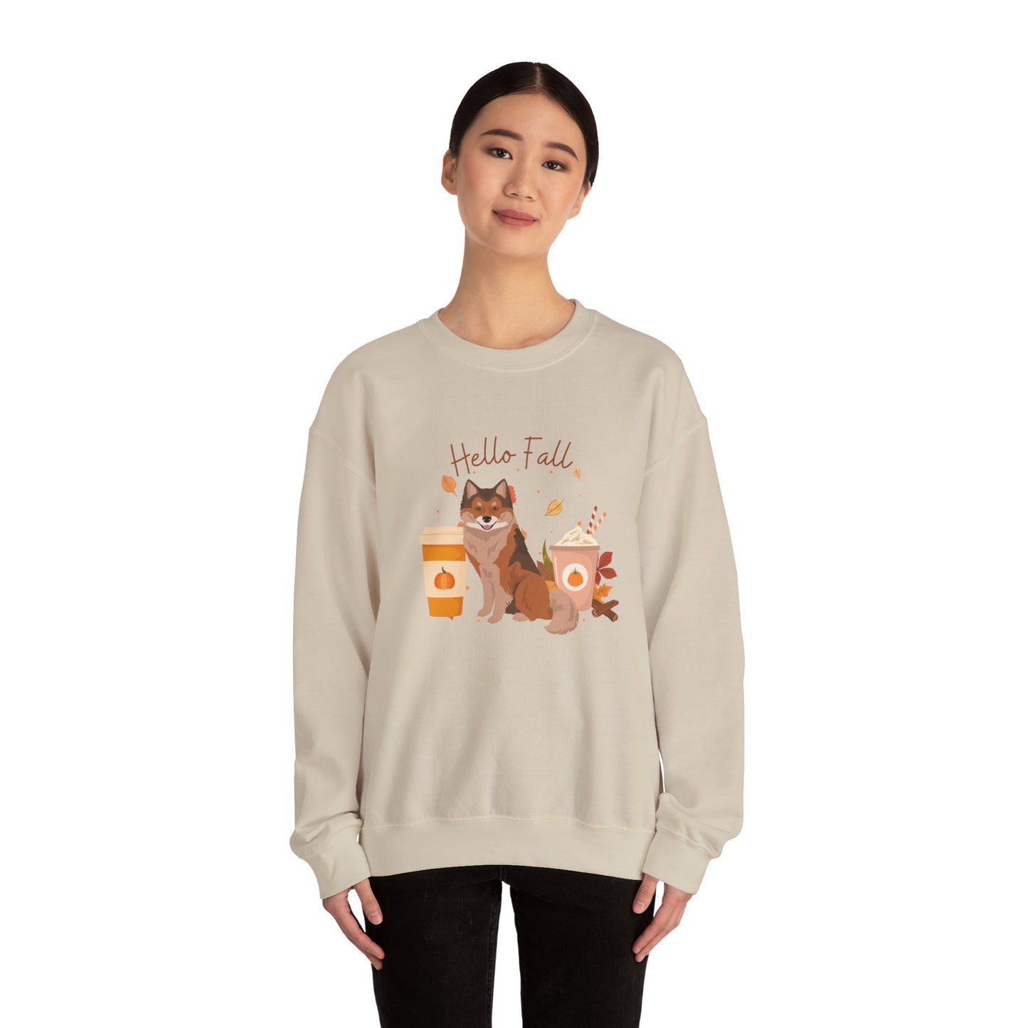 Nenets Herding Laika Dog Fall Halloween Unisex Heavy Blend Crewneck Sweatshirt