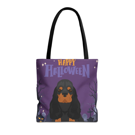 Cocker Spaniel Dog Happy Halloween Tote Bag 16x16