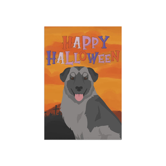 Carpathian Shepherd Dog Halloween Garden Flag