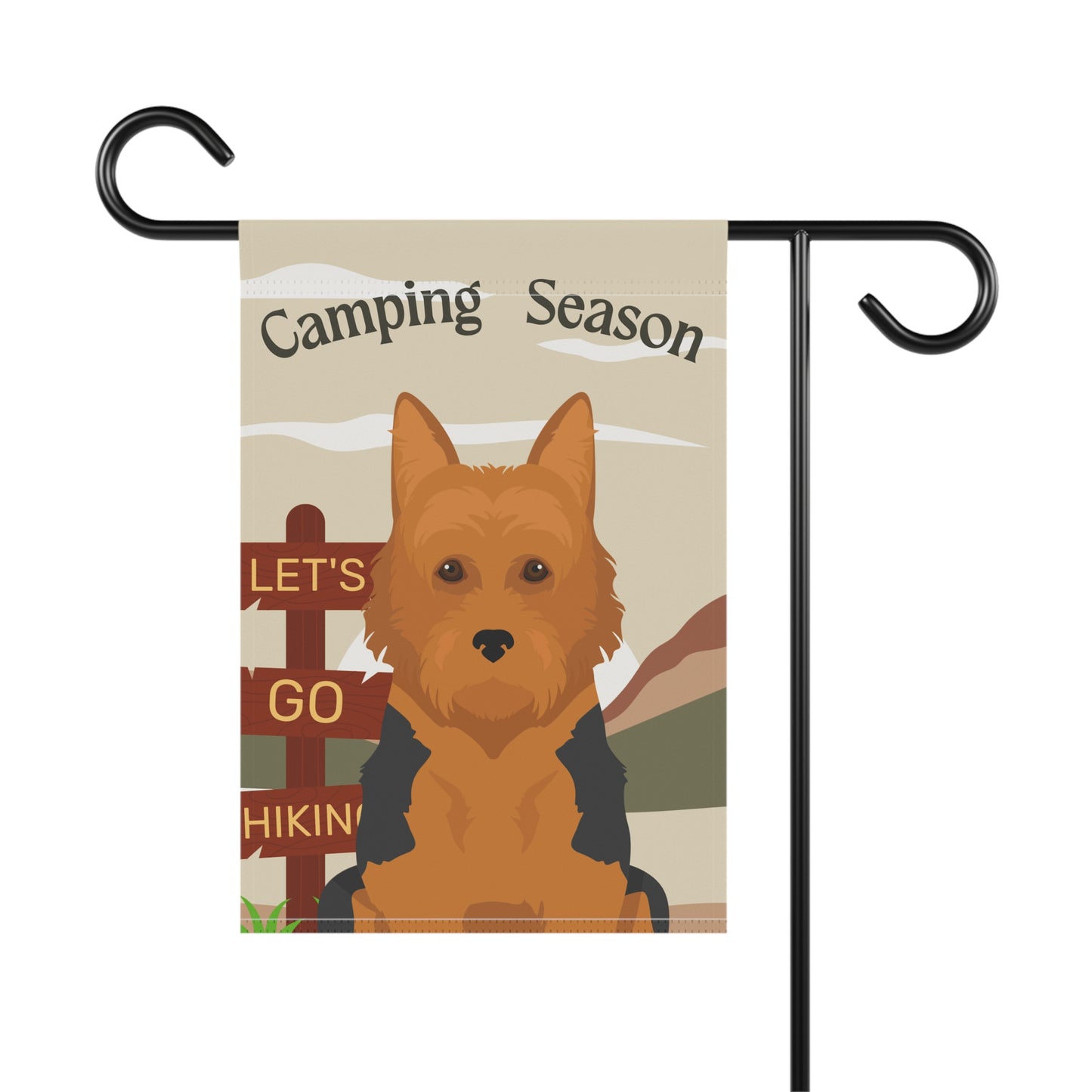 Australian Terrier Dog Camping Garden Flag