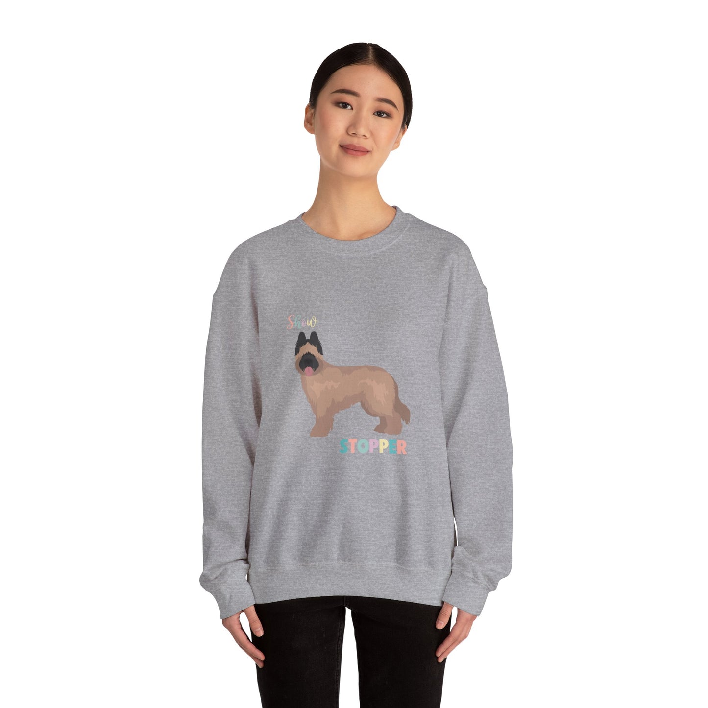 Briard Dog Unisex Heavy Blend Crewneck Sweatshirt