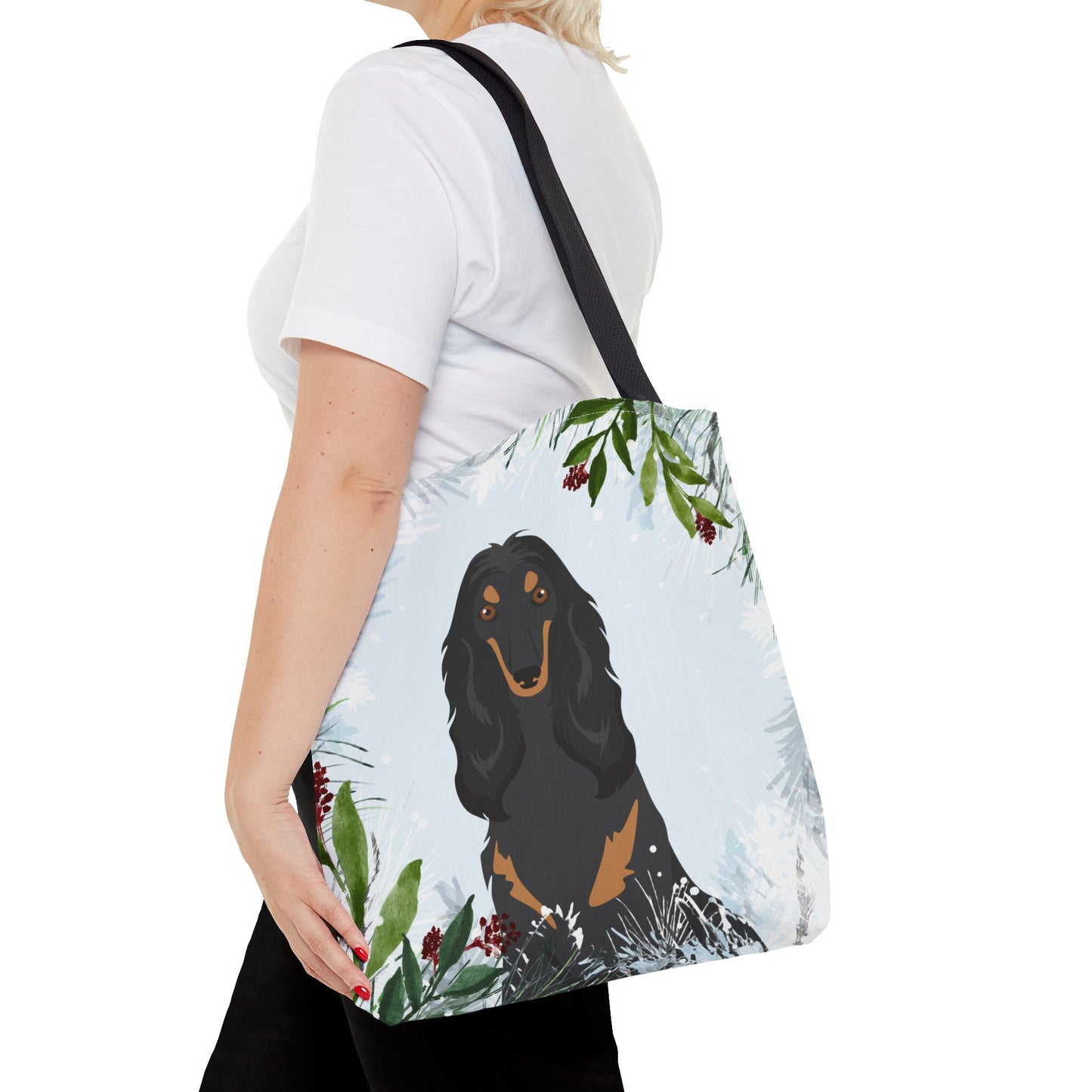 Afghan Hound Dog Christmas Holiday Tote Bag 16x16