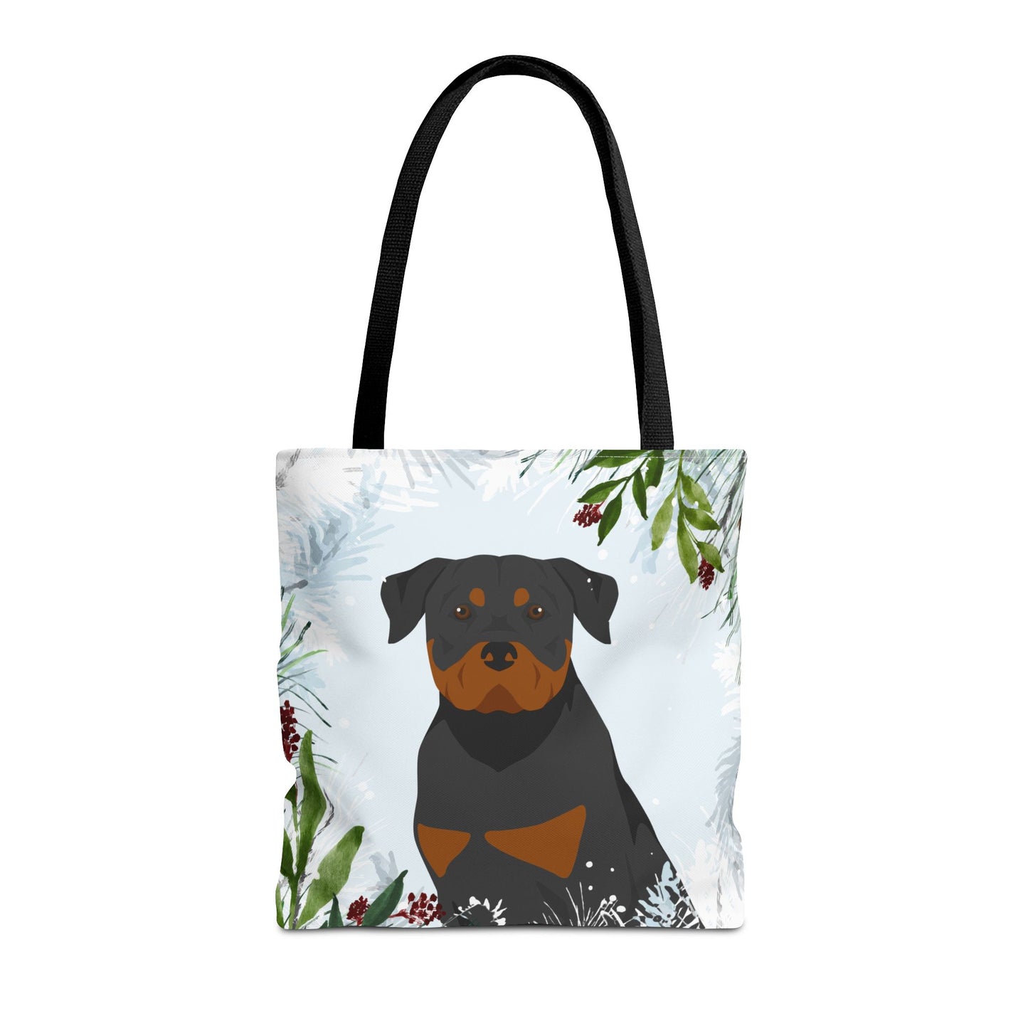 Rottweiler Dog Christmas Holiday Tote Bag 16x16