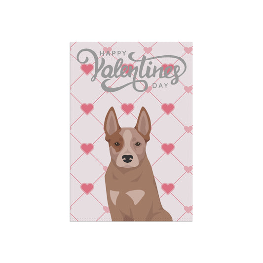 Australian Cattle Dog Valentines Day Garden Flag