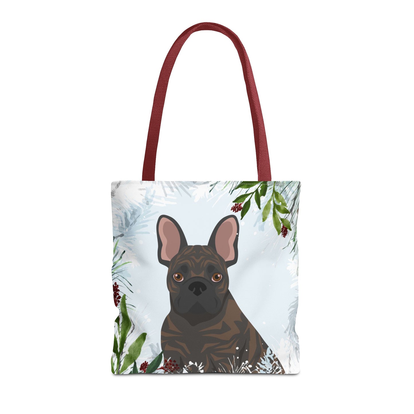 French Bulldog Dog Christmas Holiday Tote Bag 16x16