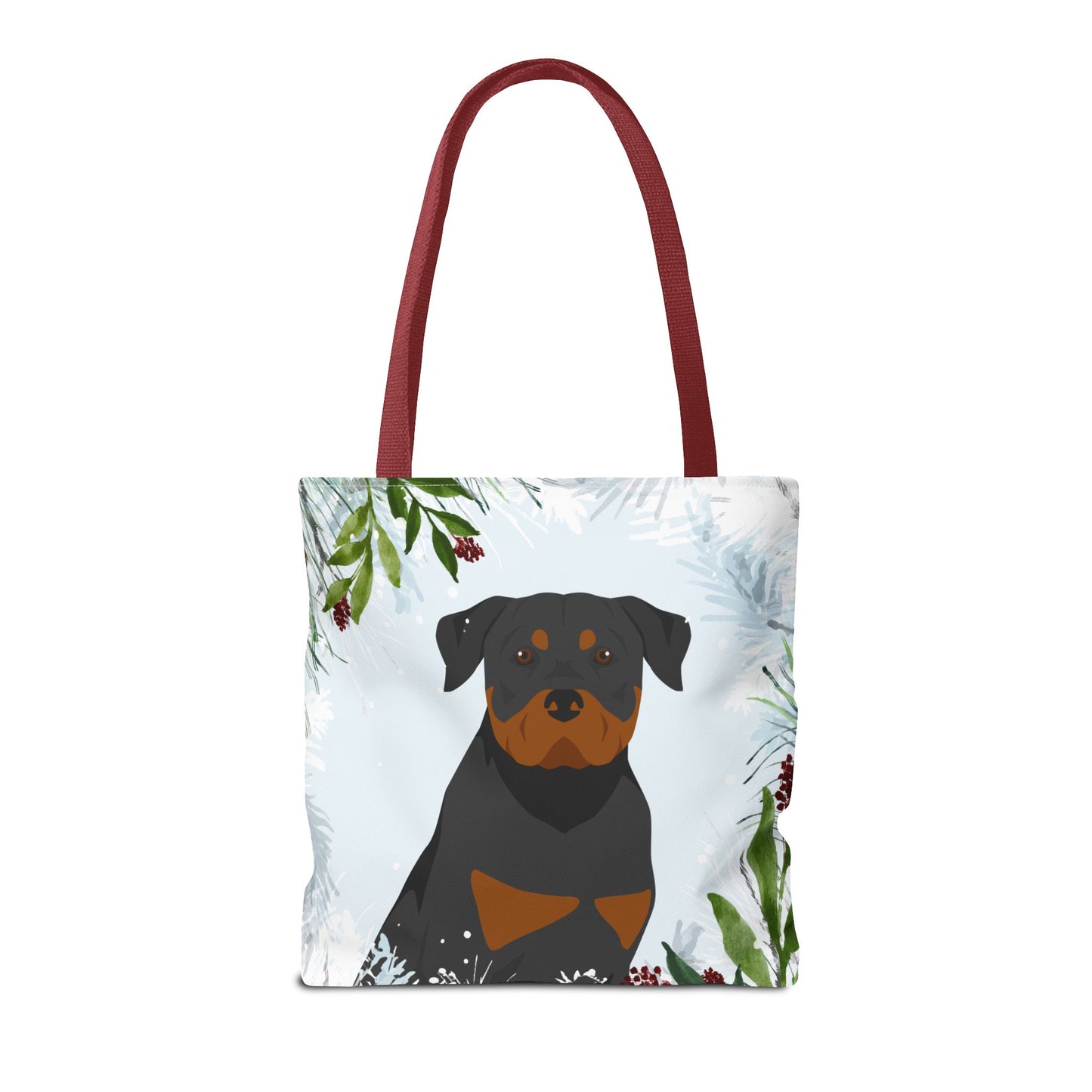 Rottweiler Dog Christmas Holiday Tote Bag 16x16