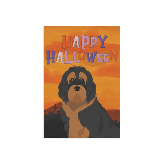 Otterhound Dog Halloween Garden Flag