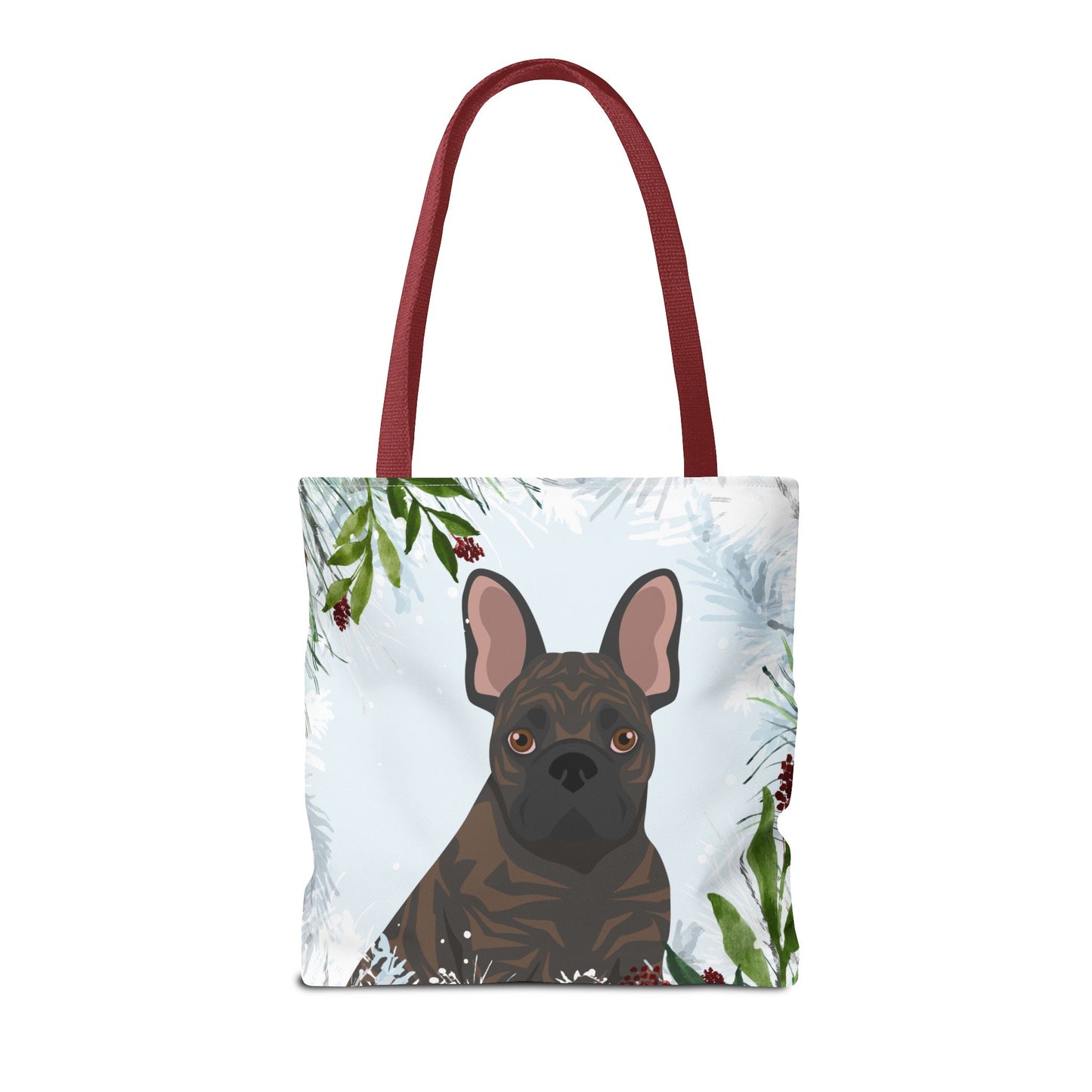 French Bulldog Dog Christmas Holiday Tote Bag 16x16