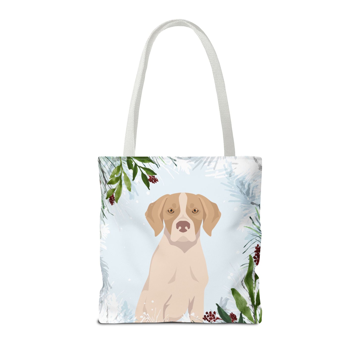 Pointer Dog Christmas Holiday Tote Bag 16x16