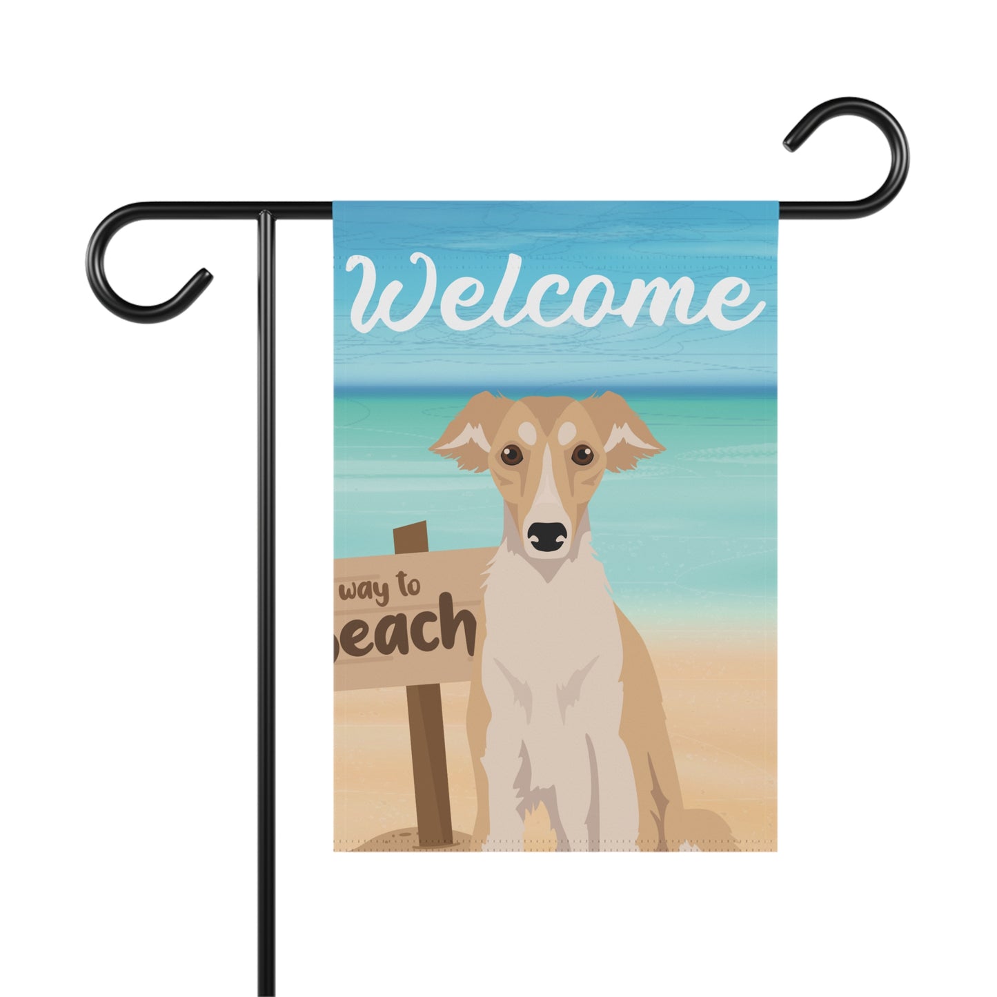 Silken Windhound Dog Garden Flag