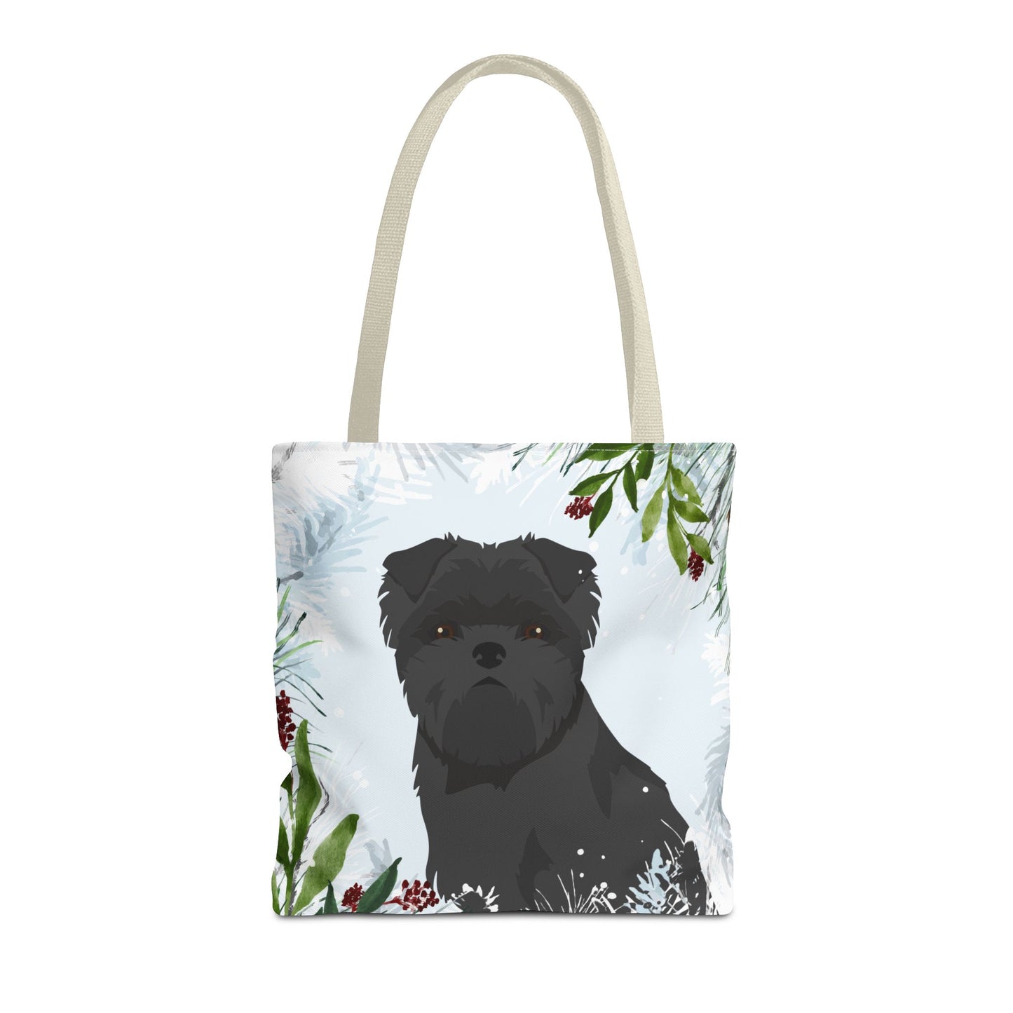 Affenpinscher Dog Christmas Holiday Tote Bag 16x16