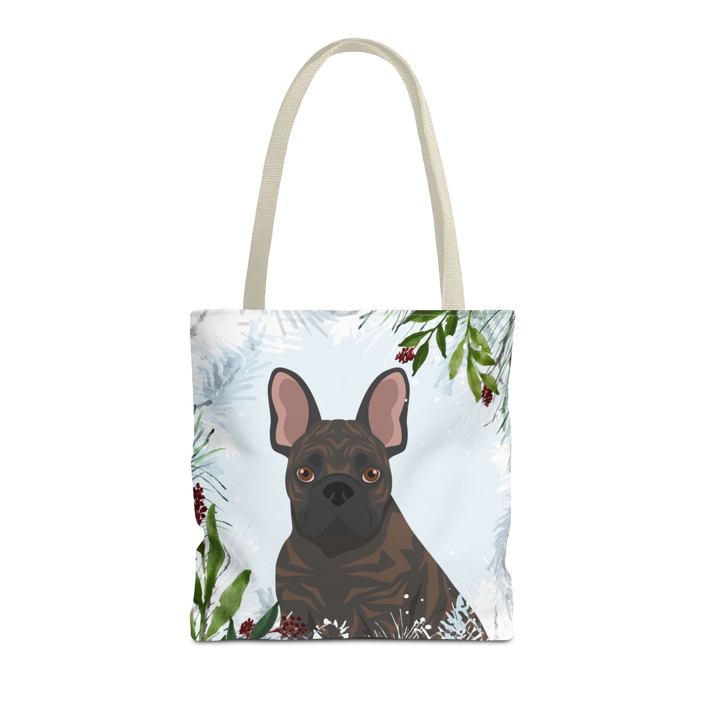 French Bulldog Dog Christmas Holiday Tote Bag 16x16