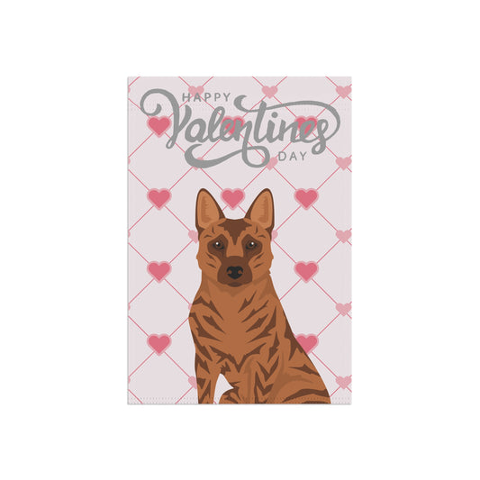 Kai ken Dog Valentines Day Garden Flag