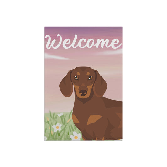 Dachshund Dog Welcome Garden Flag
