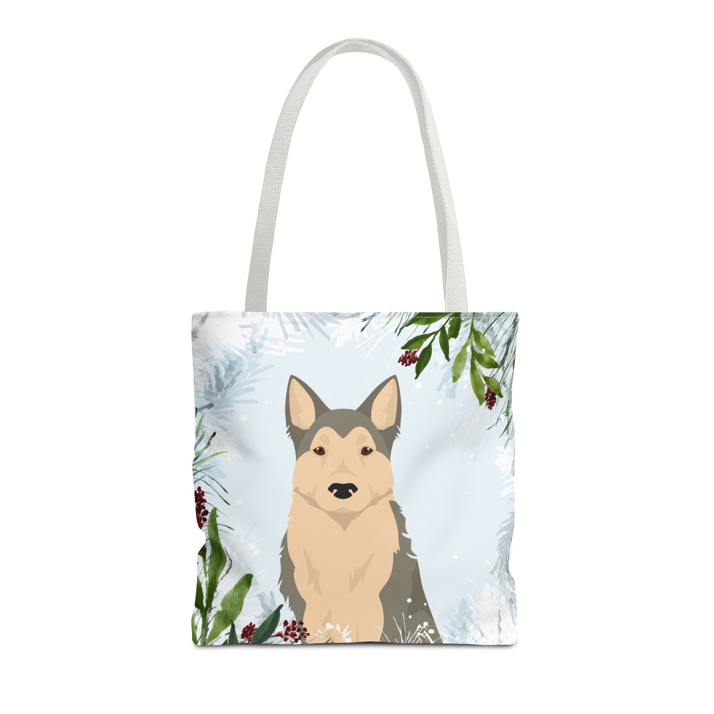 West Siberian Laika Dog Christmas Holiday Tote Bag 16x16