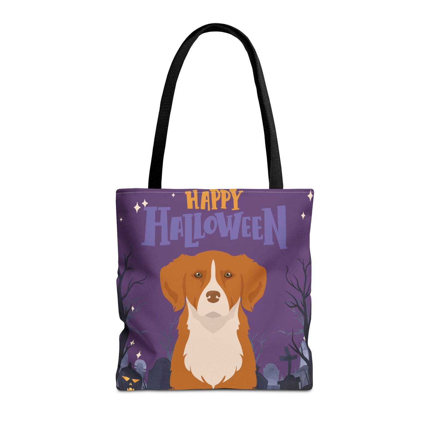 Nova Scotia Duck Tolling Retriever Dog Happy Halloween Tote Bag 16x16