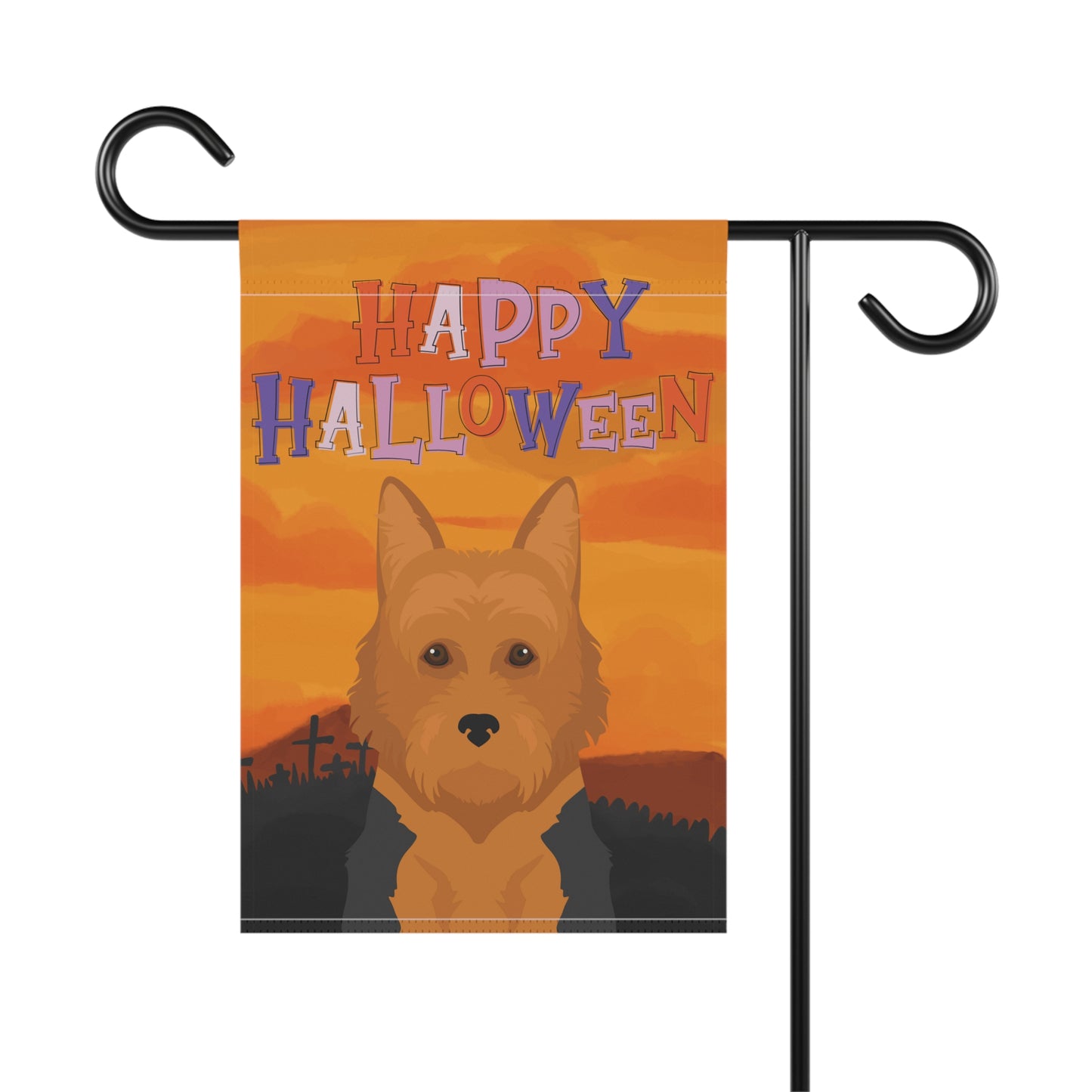 Australian Terrier Dog Halloween Garden Flag