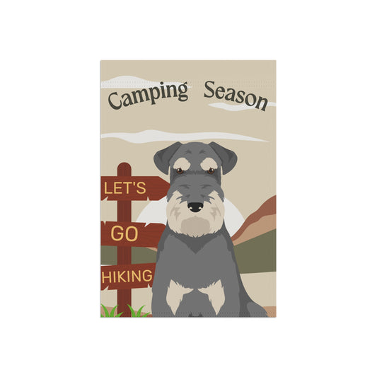 Schnauzer Dog Camping Garden Flag