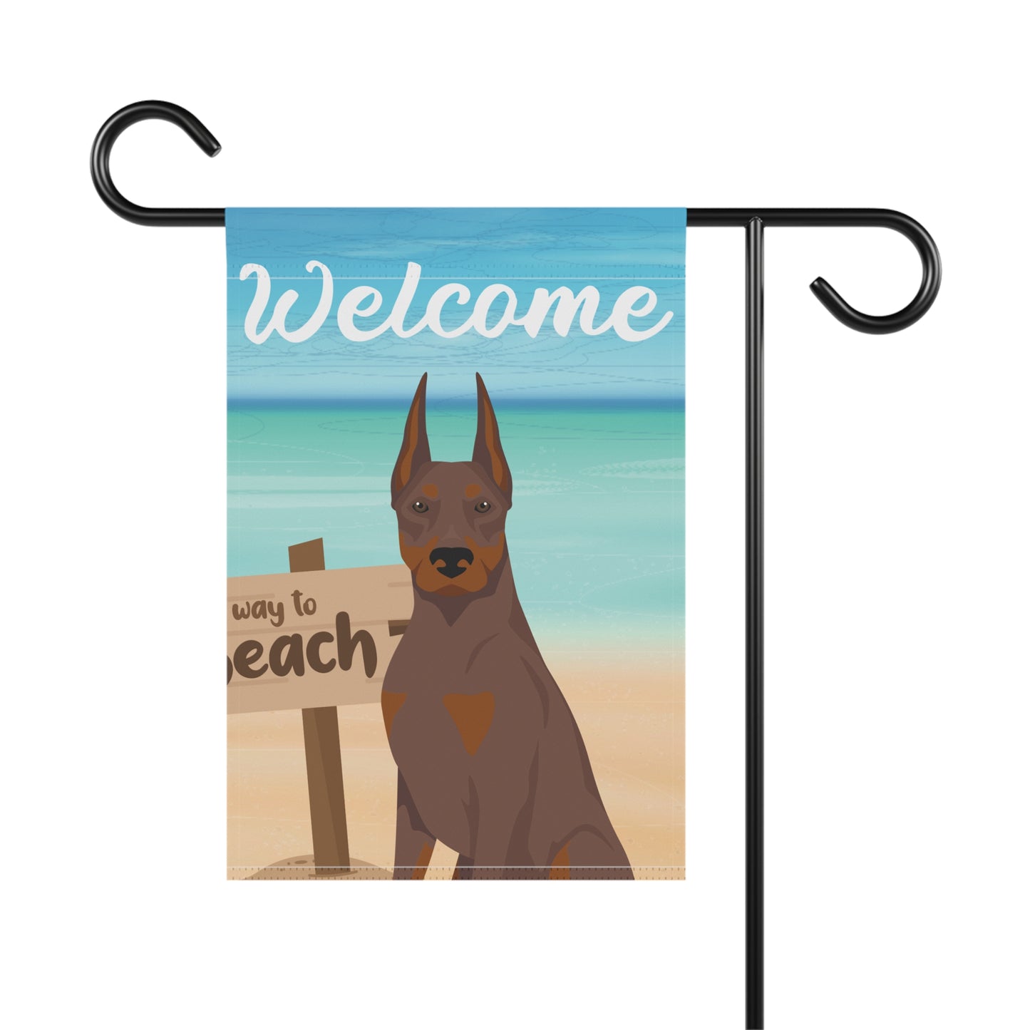Doberman Pinscher Dog Garden Flag
