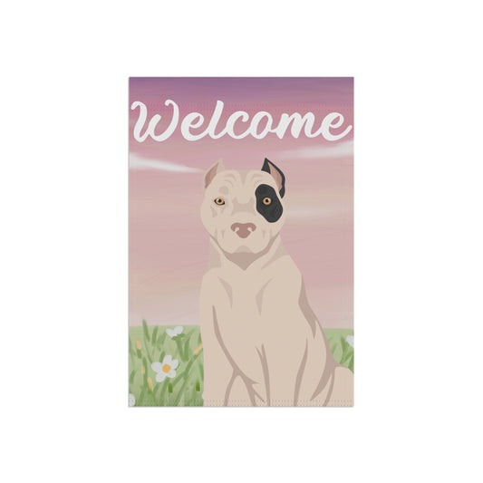 American Staffordshire Terrier Dog Welcome Garden Flag