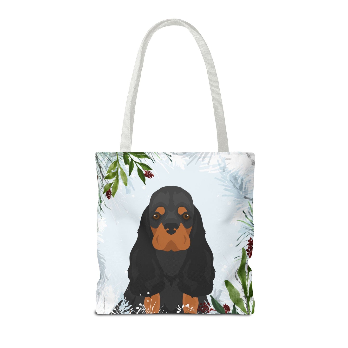 Cocker Spaniel Dog Christmas Holiday Tote Bag 16x16