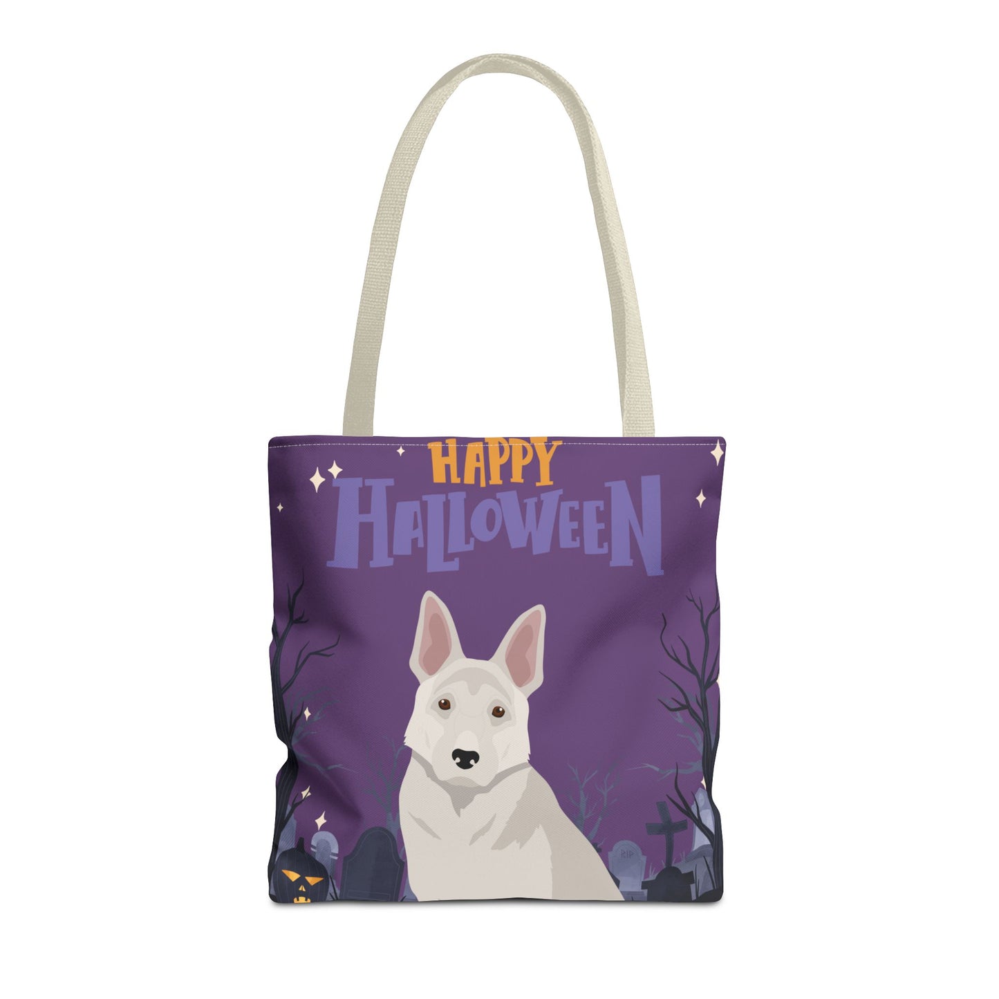 German Shepherd Dog Happy Halloween Tote Bag 16x16