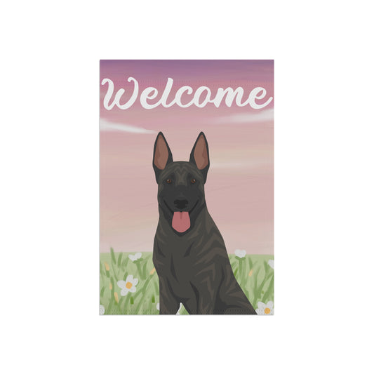 Dutch Shepherd Dog Welcome Garden Flag