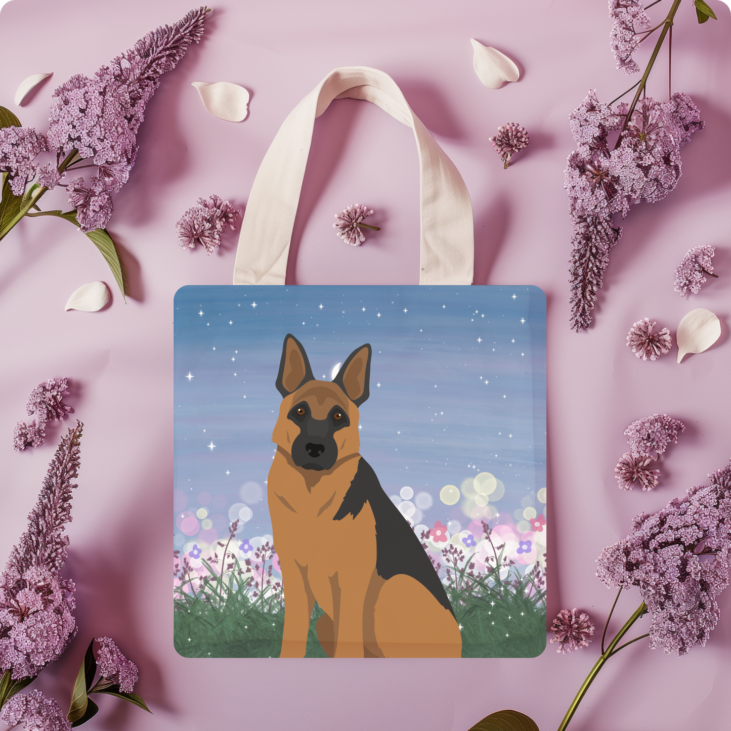 German Shepherd Dog Tote Bag 13x13