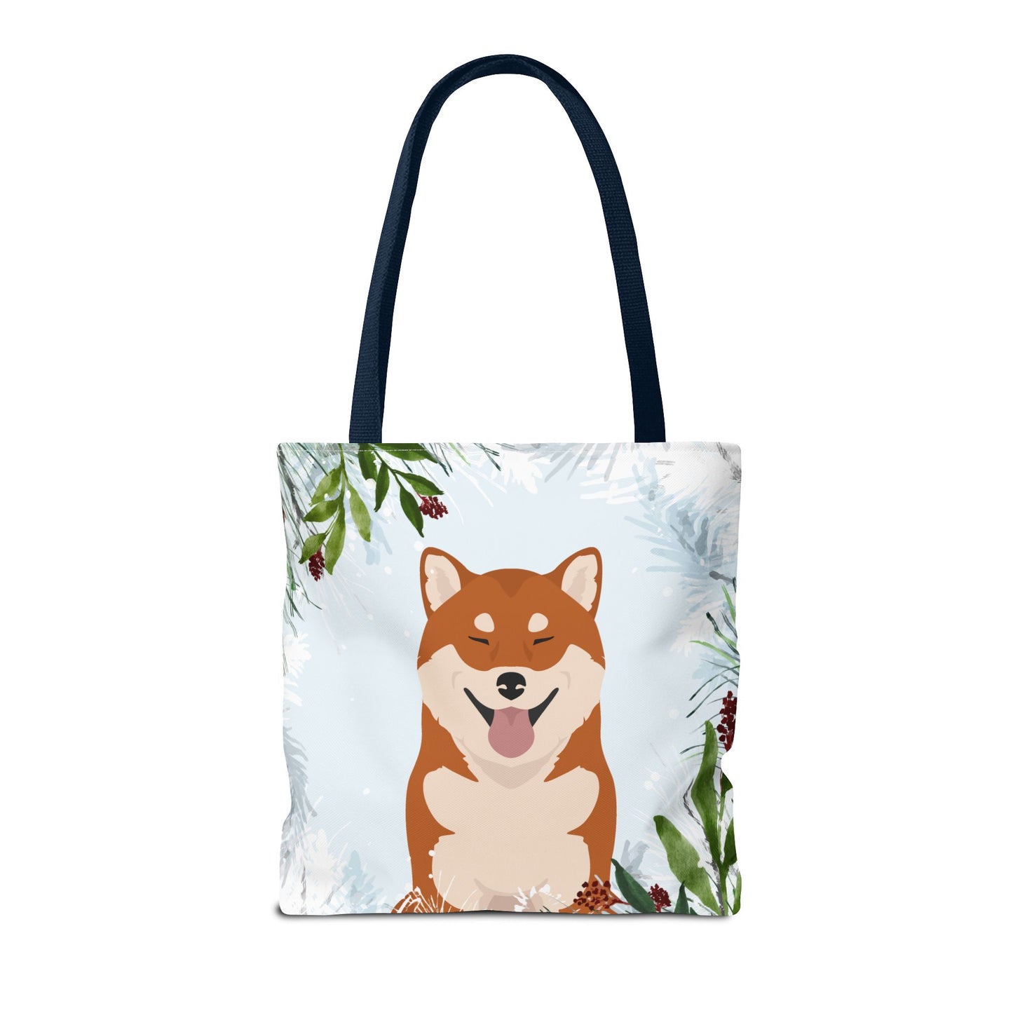 Shiba Inu Dog Christmas Holiday Tote Bag 16x16
