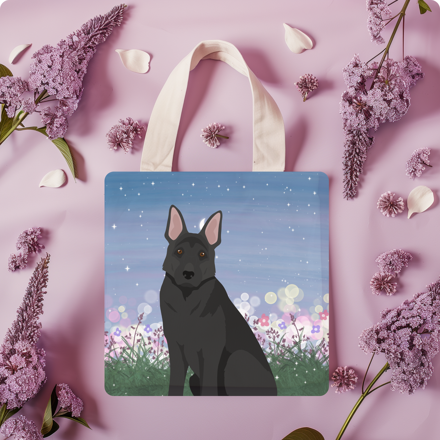 German Shepherd Dog Tote Bag 13x13