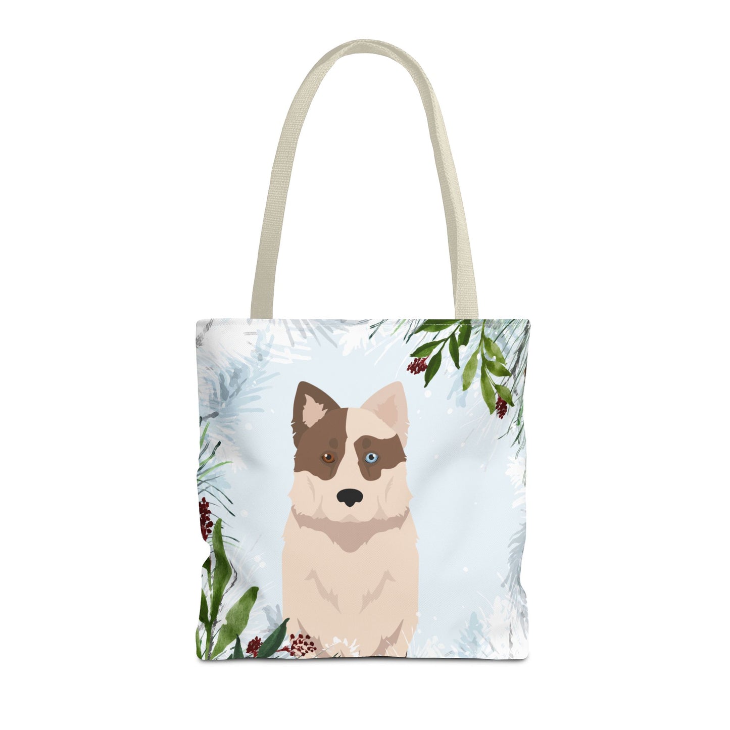 Yakutian Laika Dog Christmas Holiday Tote Bag 16x16