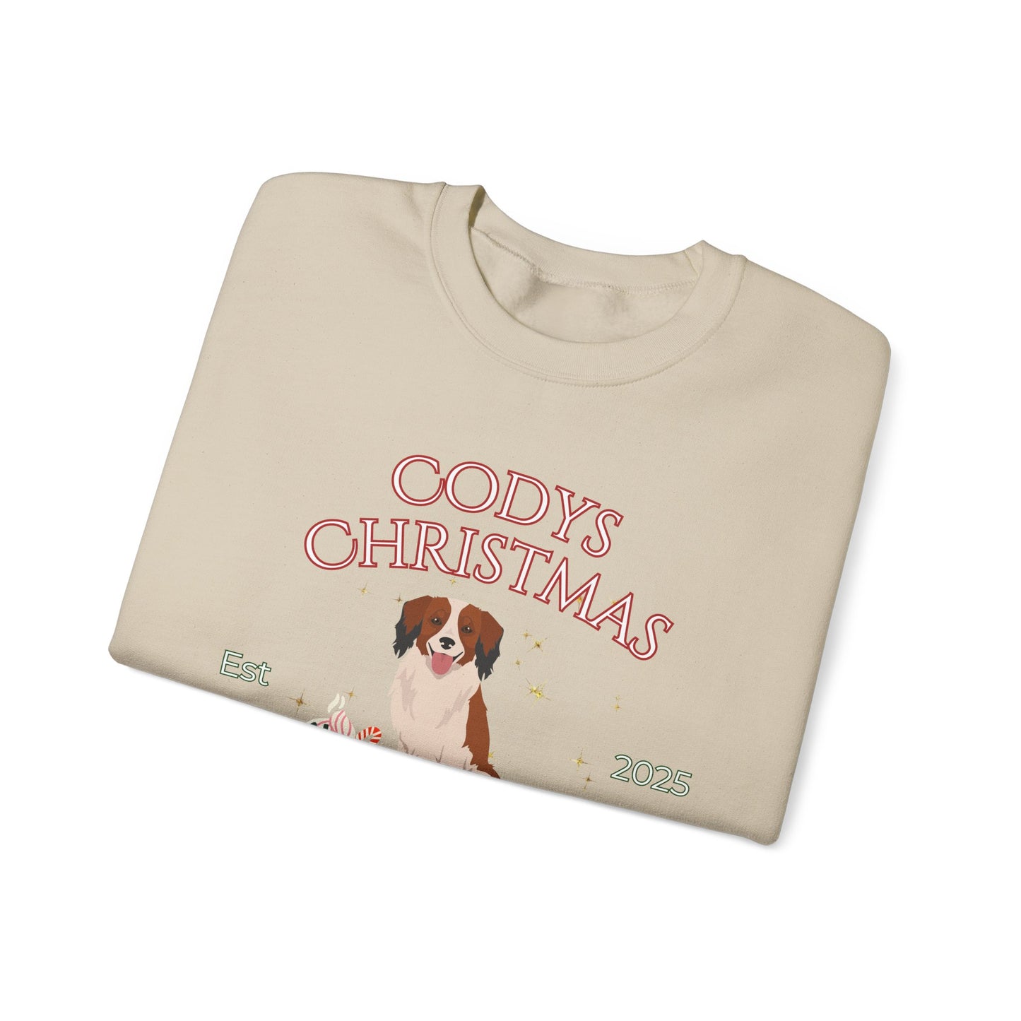 Kooikerhondje Dog Christmas Social Club Unisex Heavy Blend Crewneck Sweatshirt Custom Name