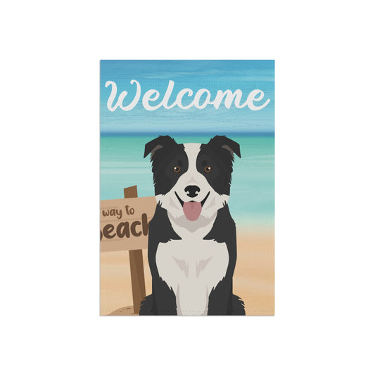 Border Collie Dog Garden Flag