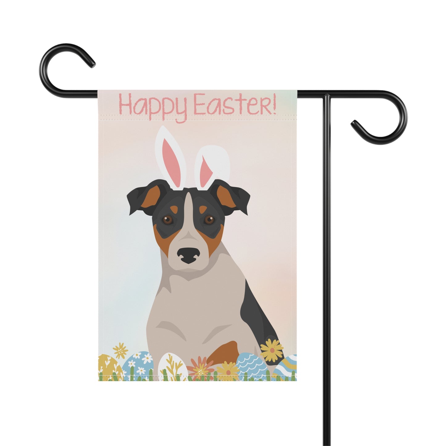 Parson Russell Terrier Dog Happy Easter Garden Flag