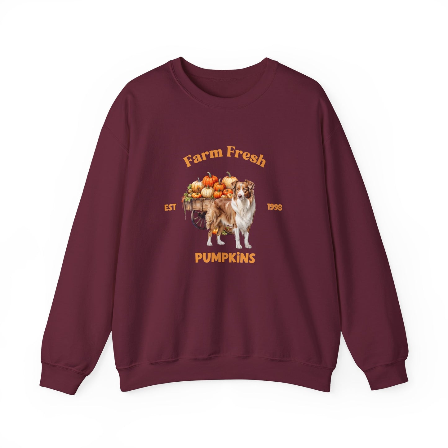 Australian Shepherd Dog Fall Unisex Heavy Blend Crewneck Sweatshirt