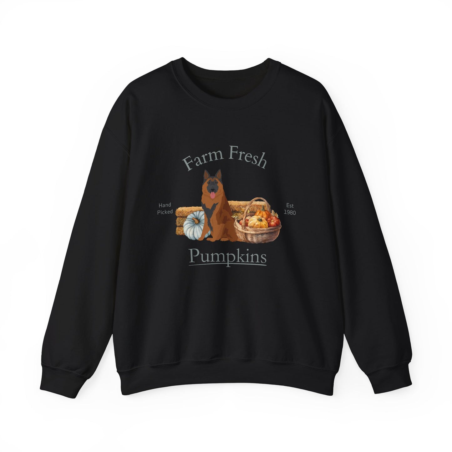 Belgian Tervuren Dog Fall Halloween Unisex Heavy Blend Crewneck Sweatshirt