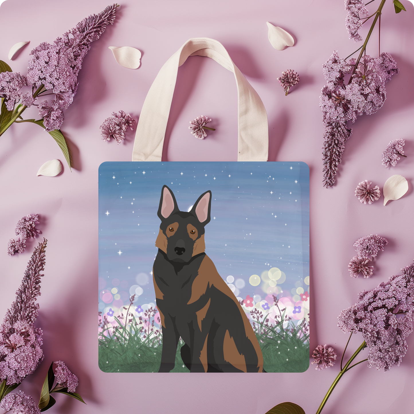 German Shepherd Dog Tote Bag 13x13