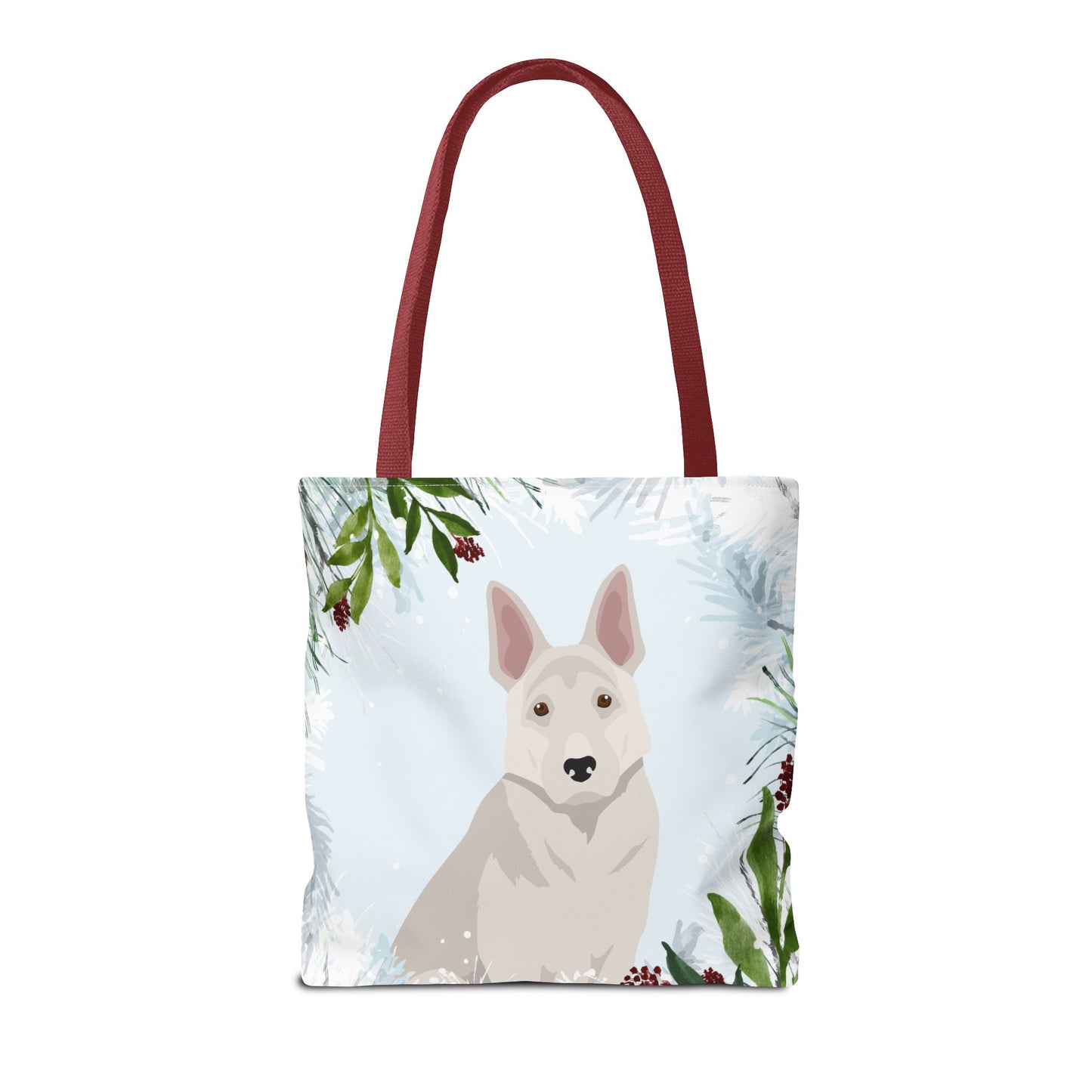 German Shepherd Dog Christmas Holiday Tote Bag 16x16