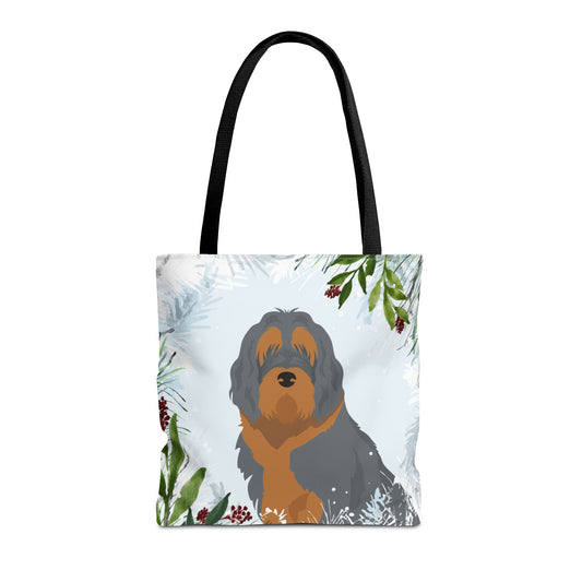 Otterhound Dog Christmas Holiday Tote Bag 16x16
