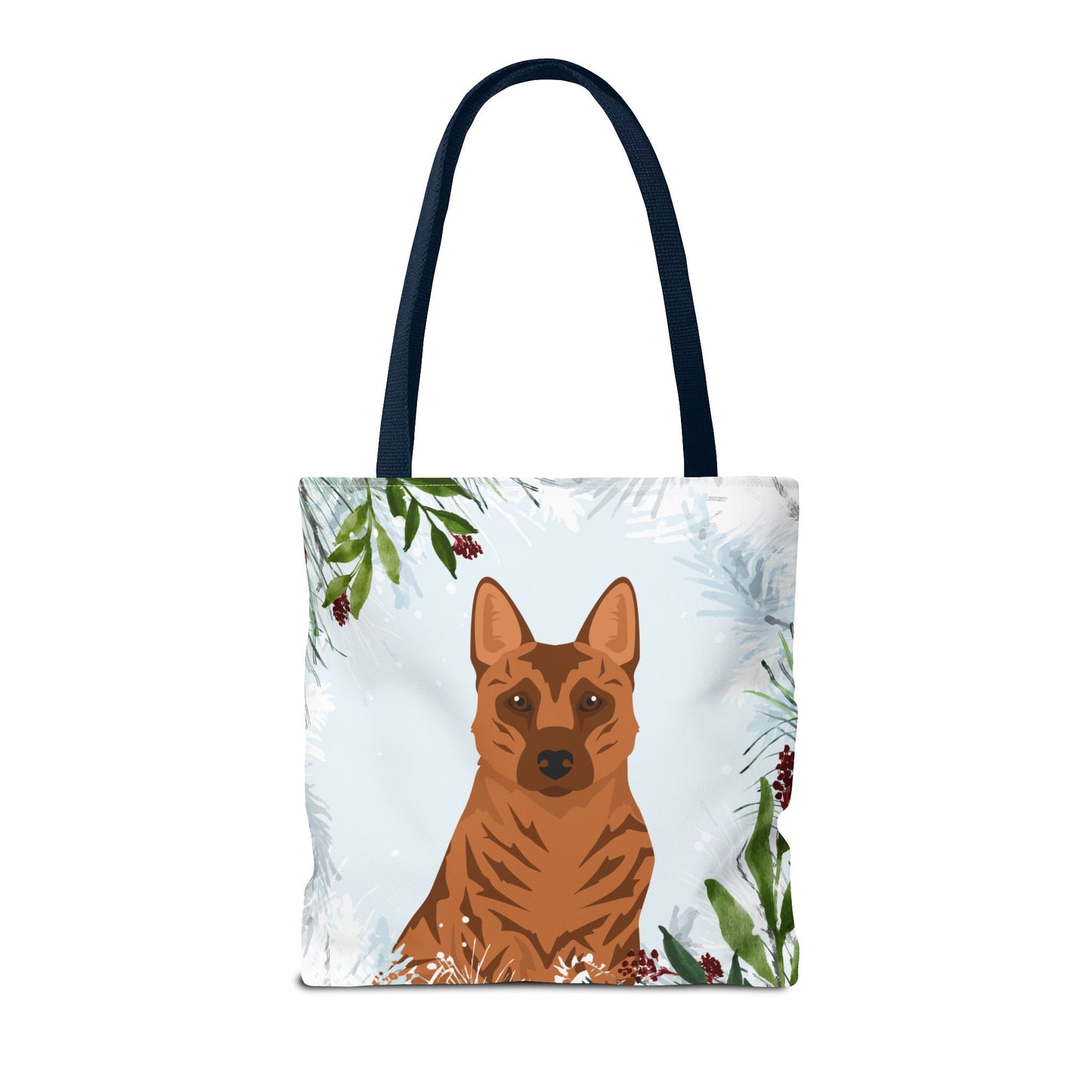Kai Ken Dog Christmas Holiday Tote Bag 16x16