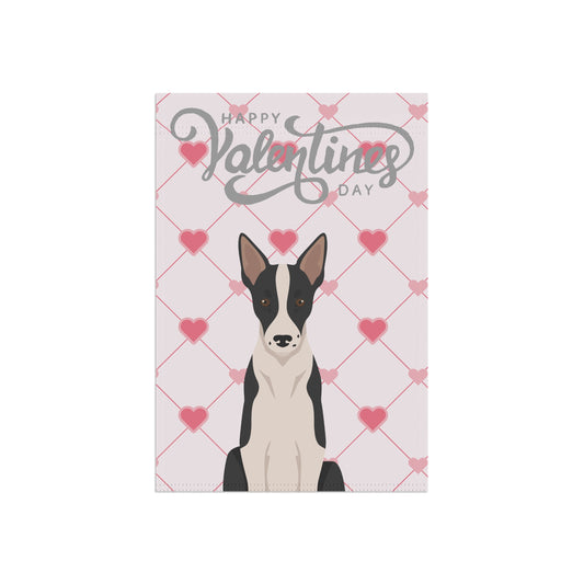 Smooth Border Collie Dog Valentines Day Garden Flag