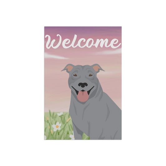 Pit Bull Dog Welcome Garden Flag