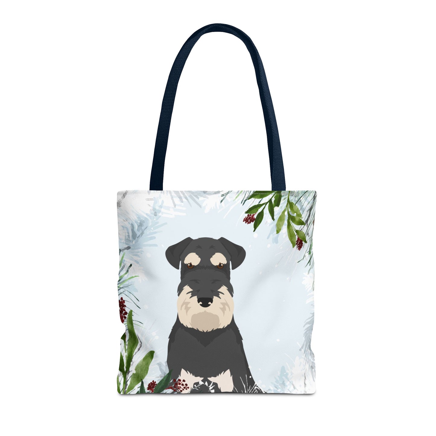 Schnauzer Dog Christmas Holiday Tote Bag 16x16