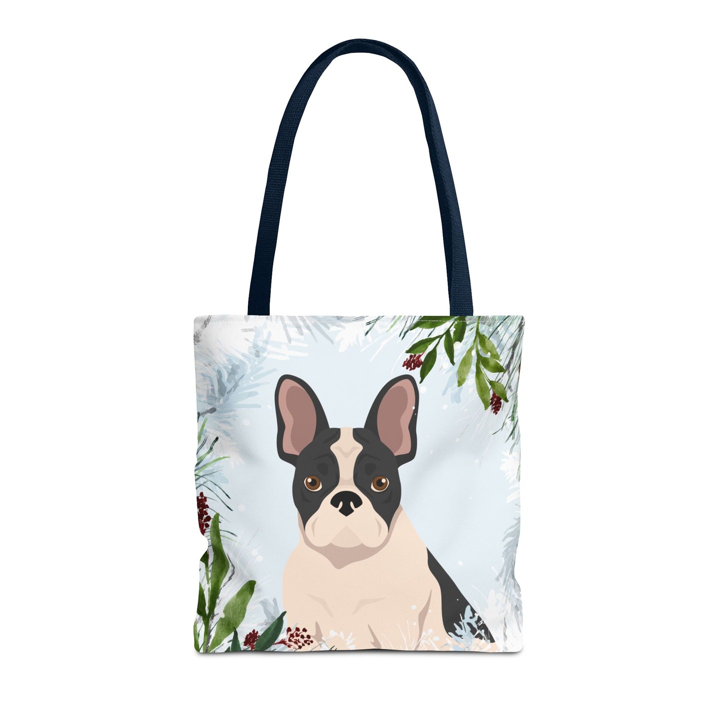 French Bulldog Dog Christmas Holiday Tote Bag 16x16