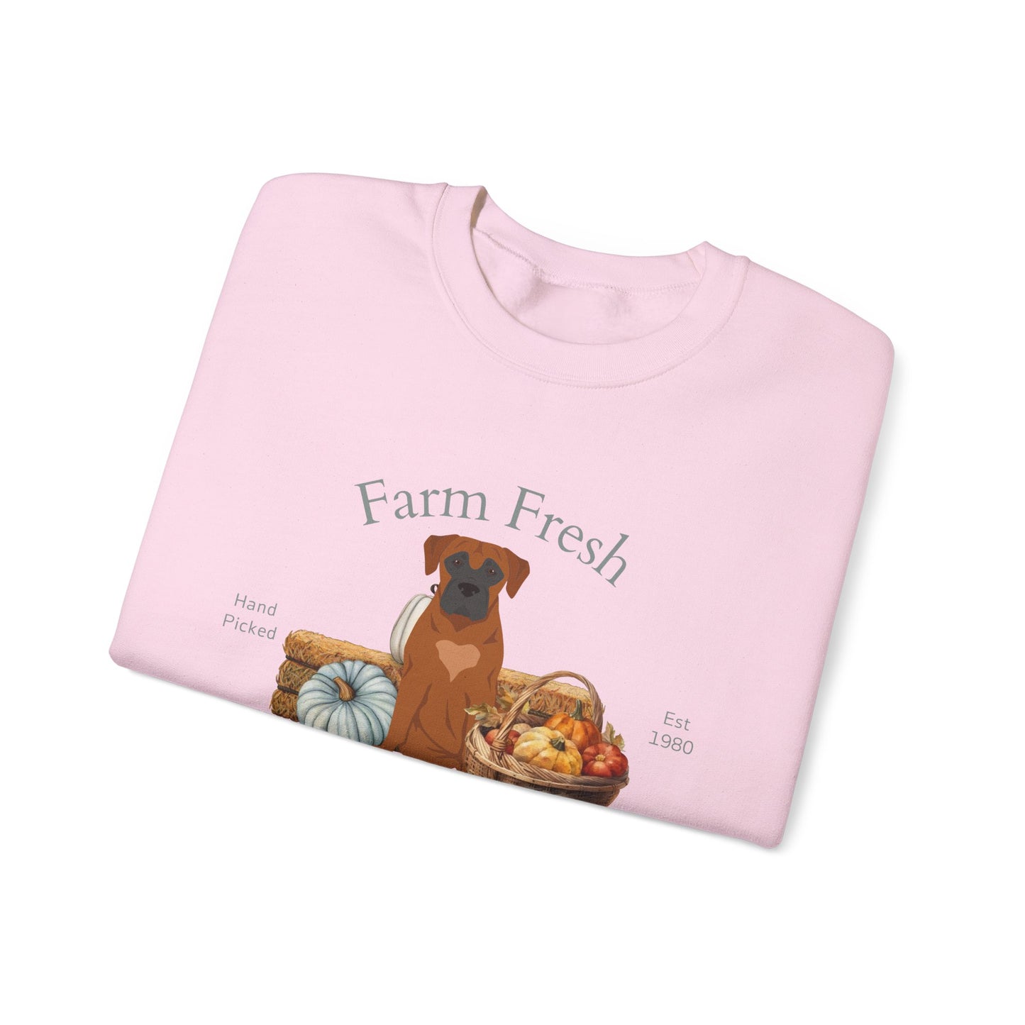 Boerboel Dog Fall Farm Fresh Unisex Heavy Blend Crewneck Sweatshirt