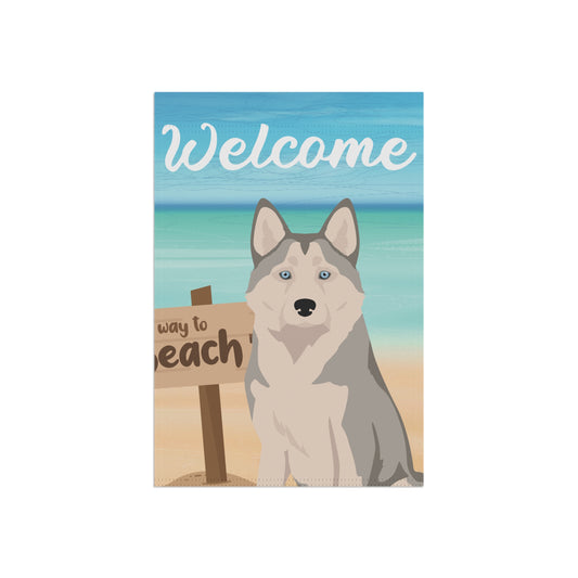 Alaskan Husky Dog Garden Flag