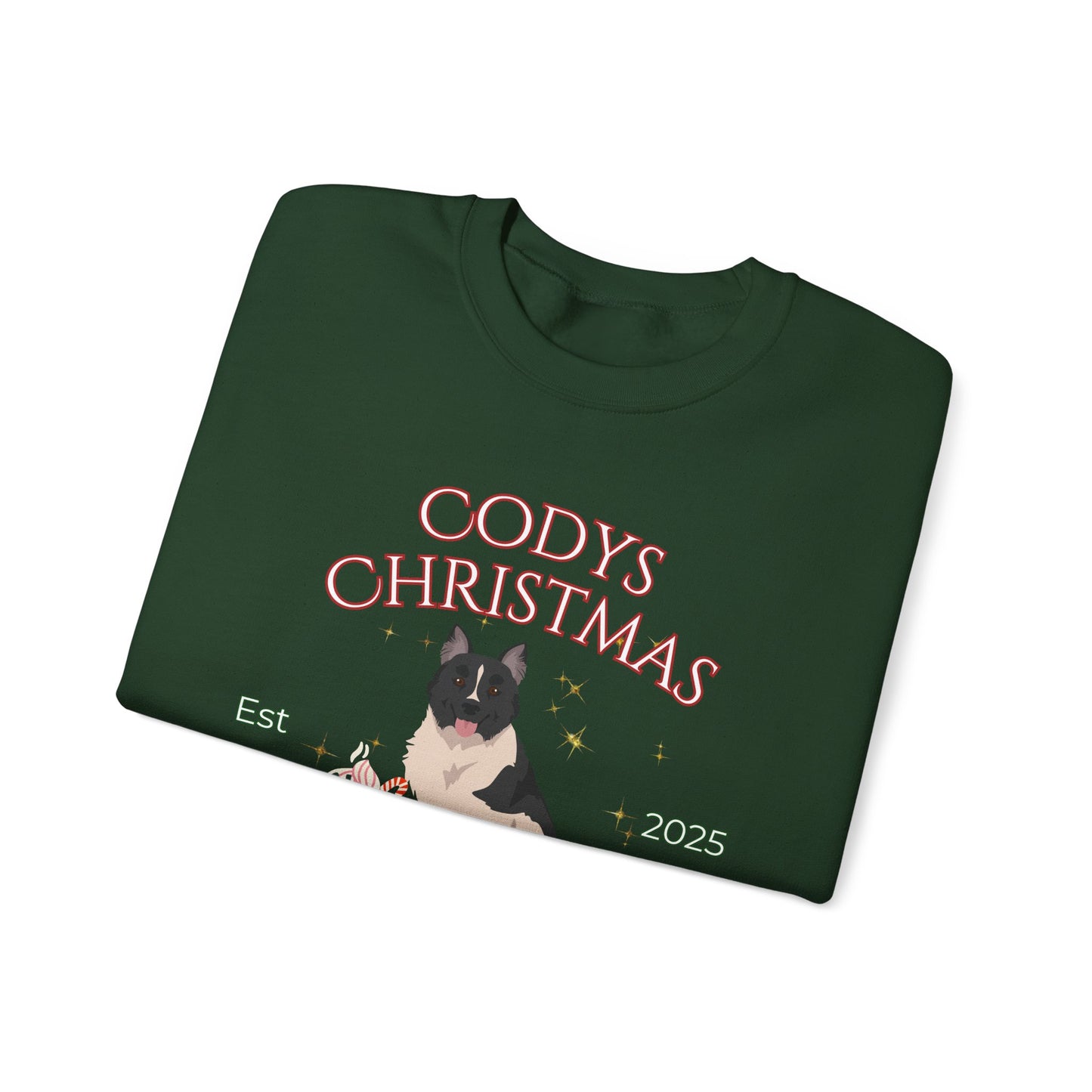 Elo Dog Christmas Social Club Unisex Heavy Blend Crewneck Sweatshirt Custom Name